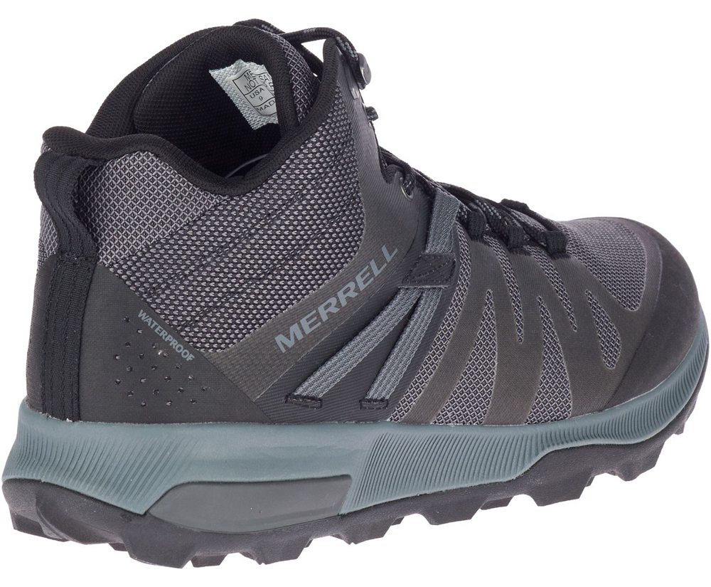 Kozaki Merrell Męskie Czarne - Zion Fst Mid Waterproof - 427096-CRF